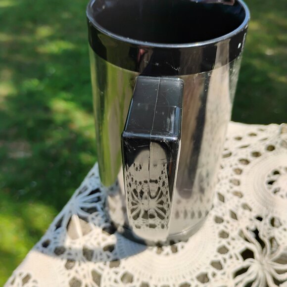 Michelob advertising Thermo-Serv black thermal plastic stein shaped mug Made USA - Picture 4 of 10